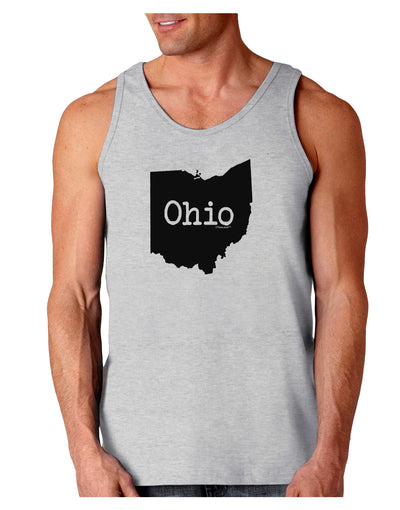 Ohio - United States Shape Loose Tank Top by TooLoud-Loose Tank Top-TooLoud-AshGray-Small-Davson Sales