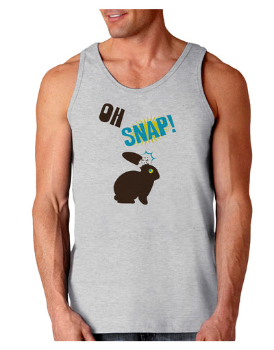 TooLoud Oh Snap Chocolate Easter Bunny Loose Tank Top-Loose Tank Top-TooLoud-AshGray-Small-Davson Sales