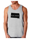 North Dakota - United States Shape Loose Tank Top by TooLoud-Loose Tank Top-TooLoud-AshGray-Small-Davson Sales