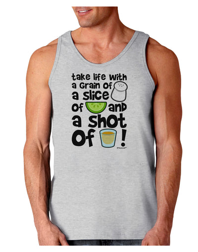 Take Life with a Grain of Salt and a Shot of Tequila Loose Tank Top by TooLoud-Loose Tank Top-TooLoud-AshGray-Small-Davson Sales