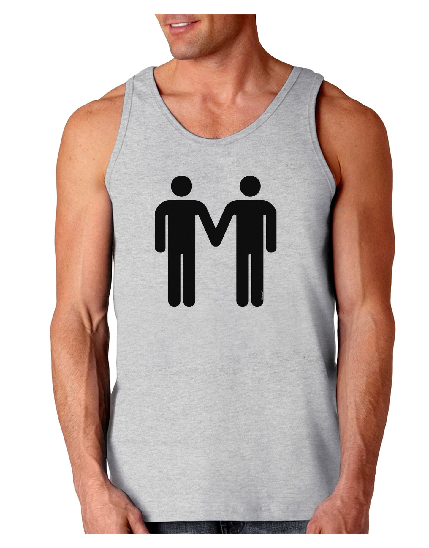 Gay Men Holding Hands Symbol Loose Tank Top-Loose Tank Top-TooLoud-AshGray-Small-Davson Sales