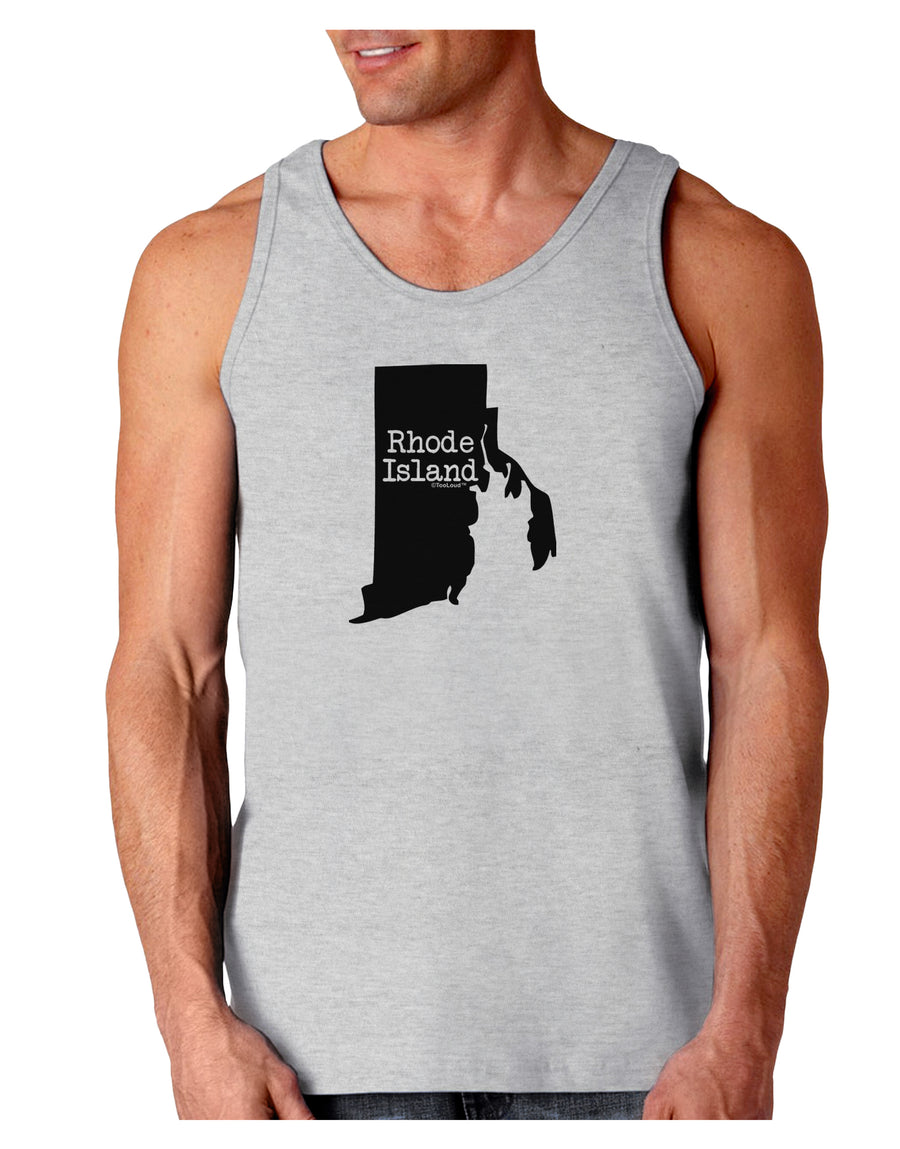 Rhode Island - United States Shape Loose Tank Top by TooLoud-Loose Tank Top-TooLoud-White-Small-Davson Sales