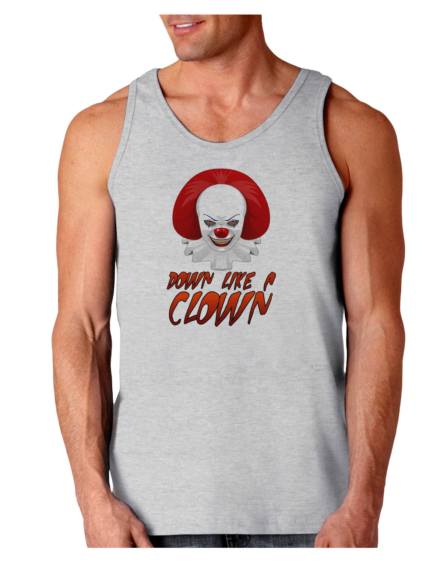 Down Like a Clown Loose Tank Top-Loose Tank Top-TooLoud-AshGray-Small-Davson Sales
