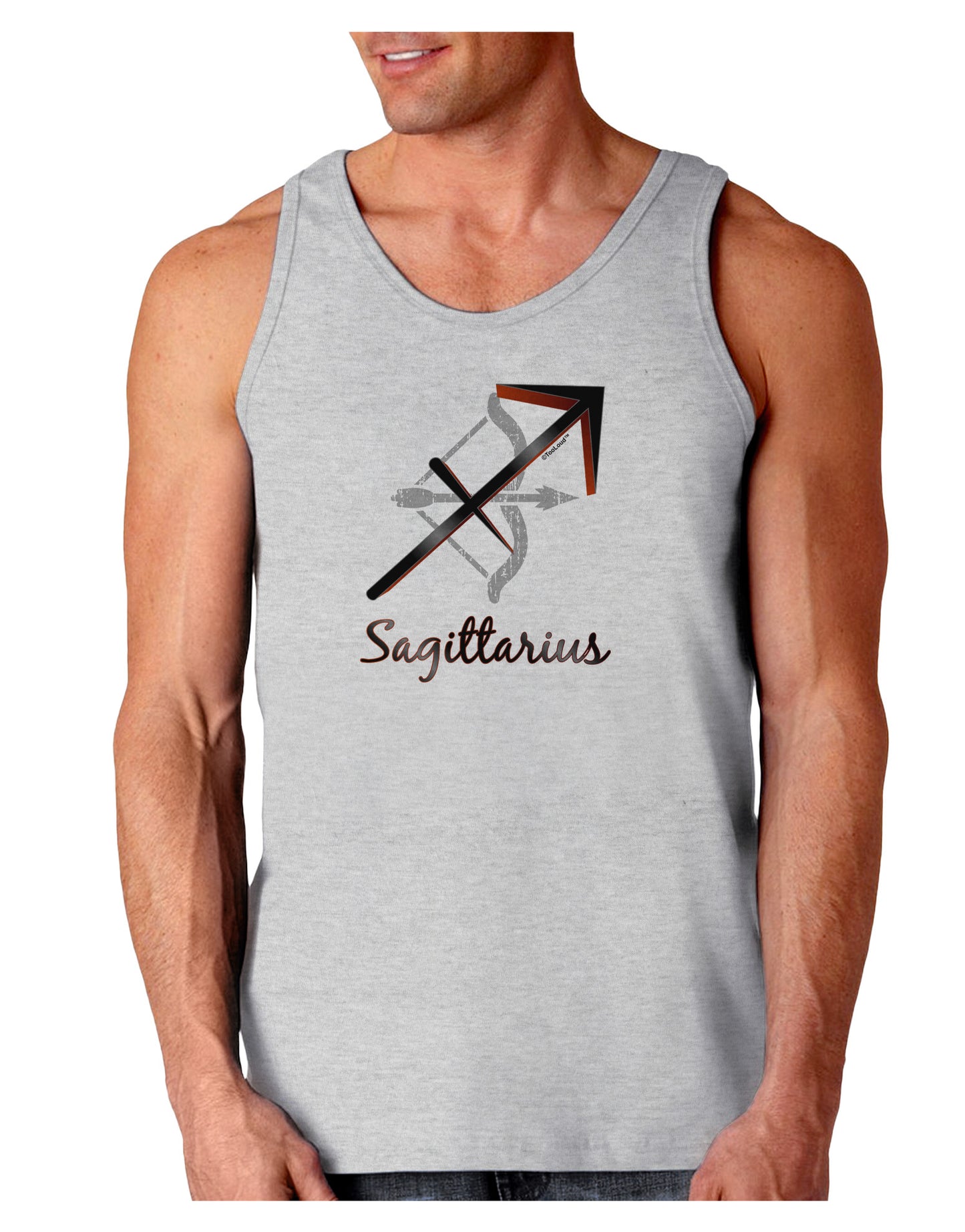 Sagittarius Symbol Loose Tank Top-Loose Tank Top-TooLoud-AshGray-Small-Davson Sales
