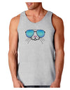 Kyu-T Face - Tiny Cool Sunglasses Loose Tank Top-Loose Tank Top-TooLoud-AshGray-Small-Davson Sales