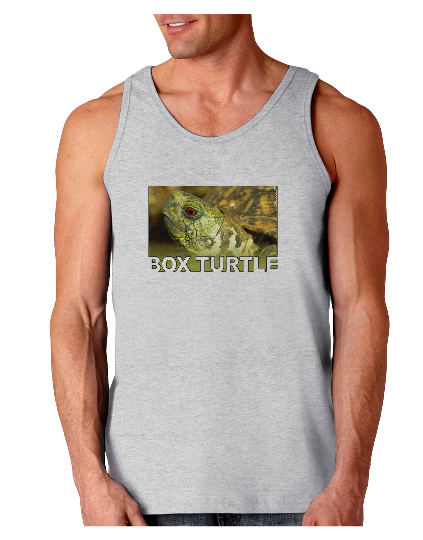 Menacing Turtle with Text Loose Tank Top-Loose Tank Top-TooLoud-AshGray-Small-Davson Sales