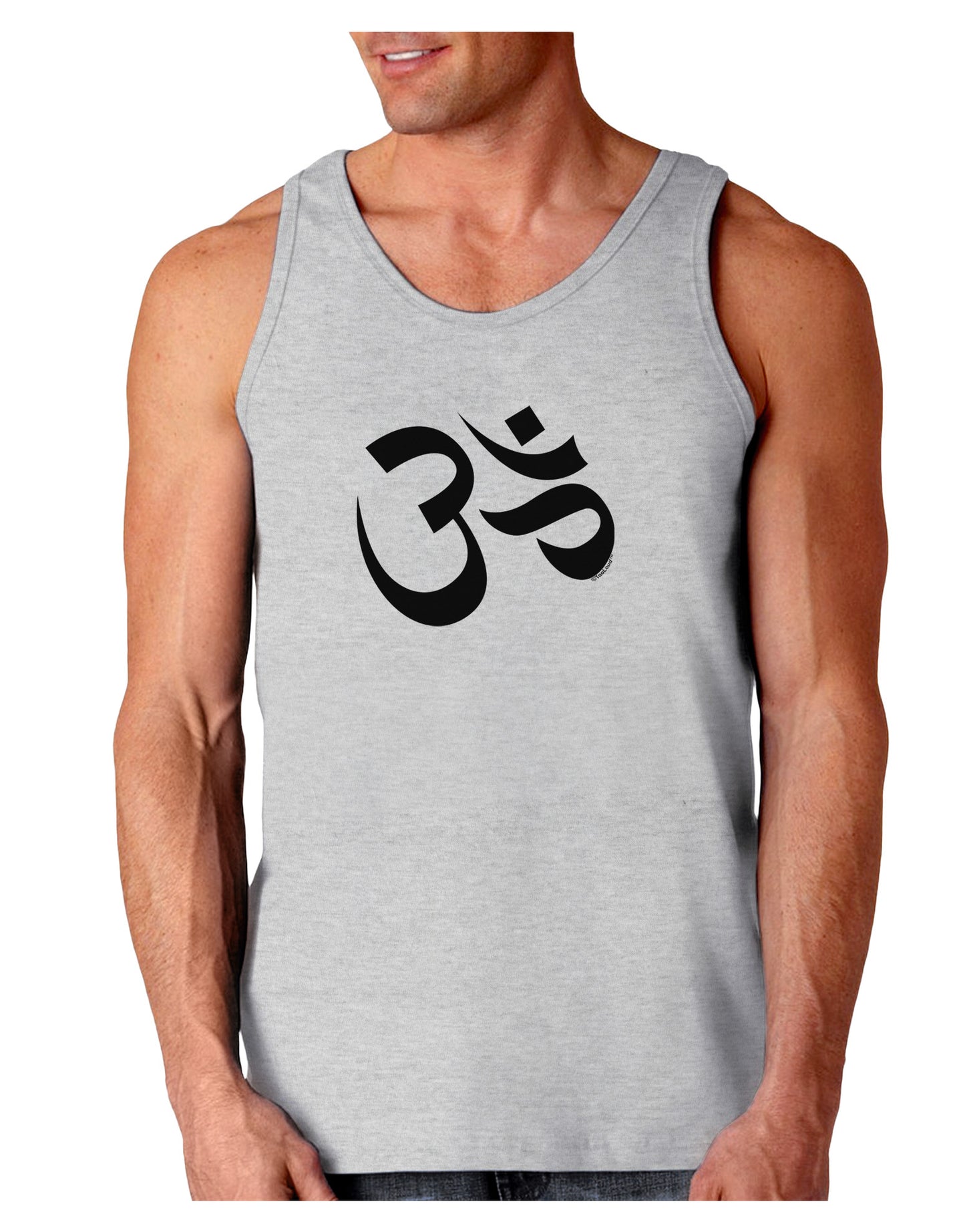 Om Symbol Loose Tank Top-Loose Tank Top-TooLoud-AshGray-Small-Davson Sales