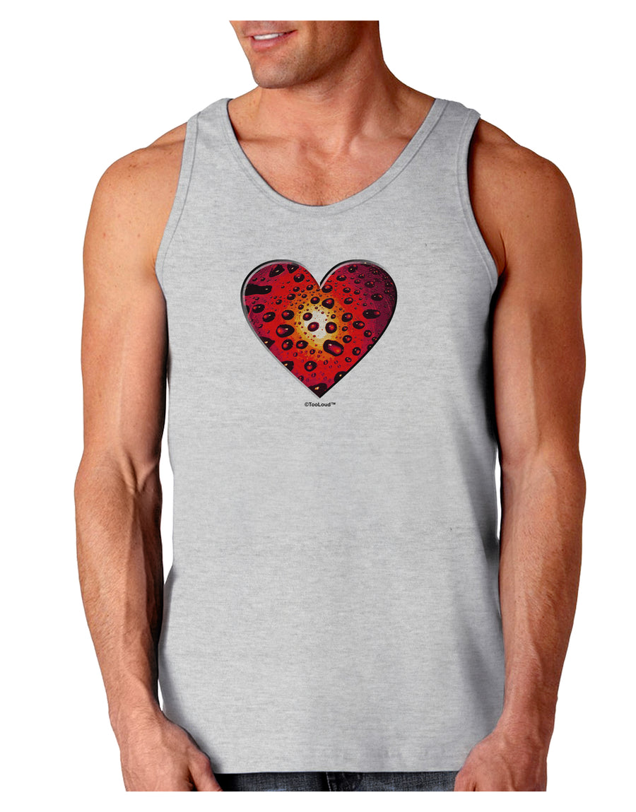 Water Droplet Heart Red Loose Tank Top by TooLoud-Loose Tank Top-TooLoud-White-Small-Davson Sales