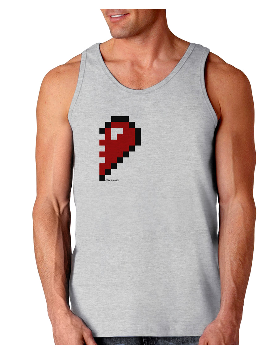 Couples Pixel Heart Design - Right Loose Tank Top by TooLoud-Loose Tank Top-TooLoud-White-Small-Davson Sales