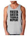 Fiesta Siesta Tequila Repeat Loose Tank Top by TooLoud-Loose Tank Top-TooLoud-AshGray-Small-Davson Sales