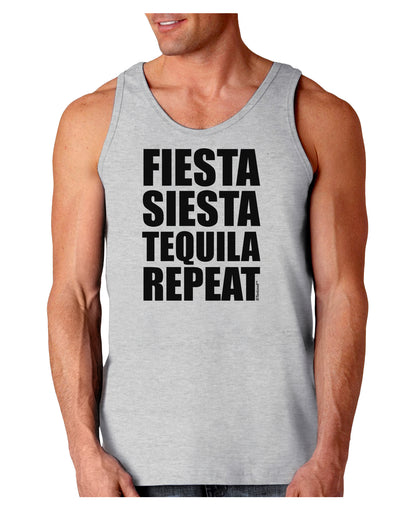 Fiesta Siesta Tequila Repeat Loose Tank Top by TooLoud-Loose Tank Top-TooLoud-AshGray-Small-Davson Sales