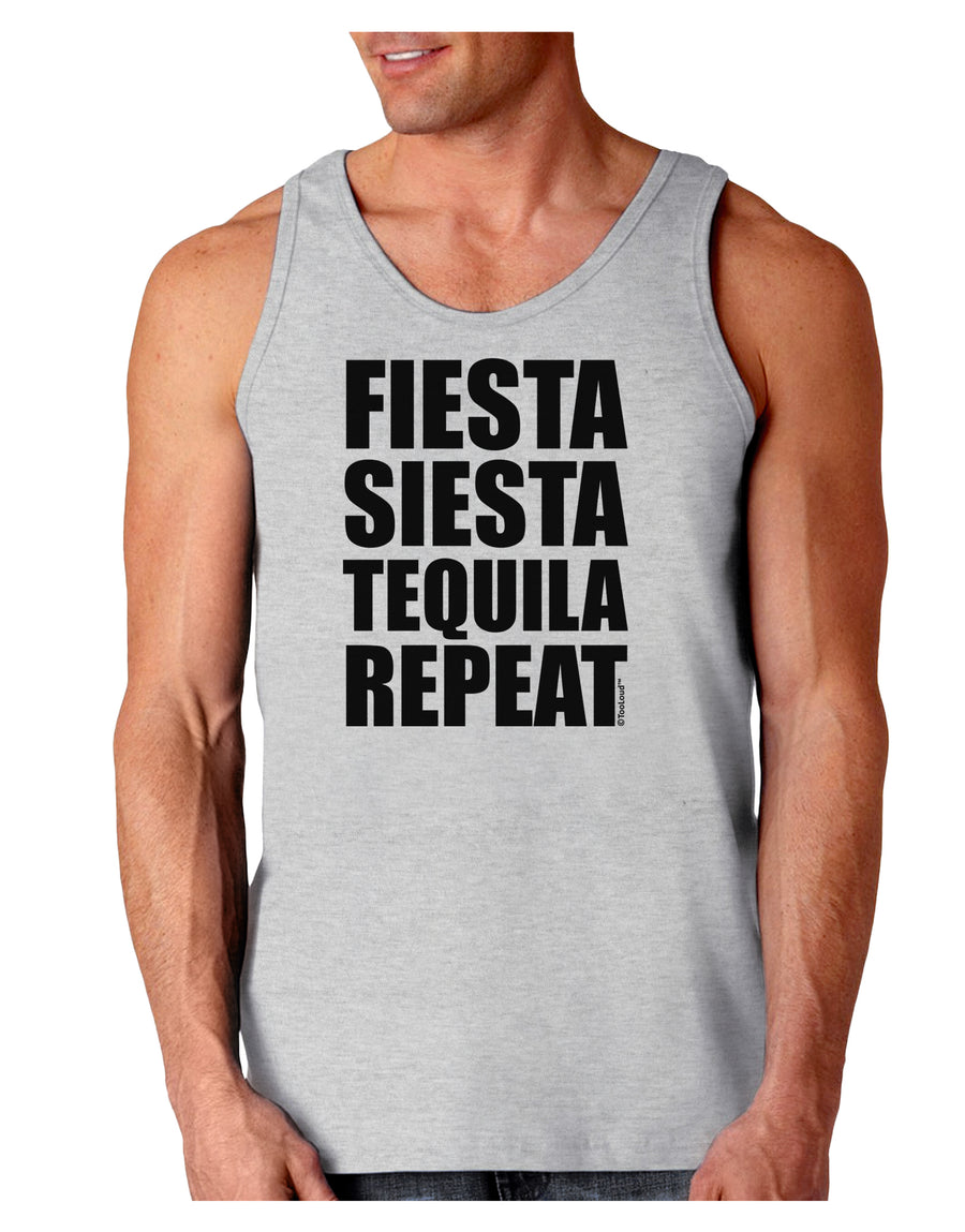 Fiesta Siesta Tequila Repeat Loose Tank Top by TooLoud-Loose Tank Top-TooLoud-White-Small-Davson Sales