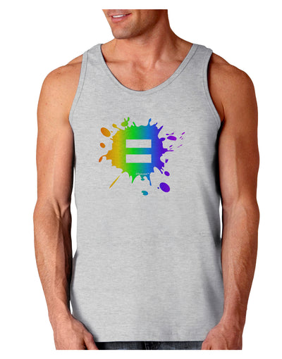 Equal Rainbow Paint Splatter Loose Tank Top by TooLoud-Loose Tank Top-TooLoud-AshGray-Small-Davson Sales