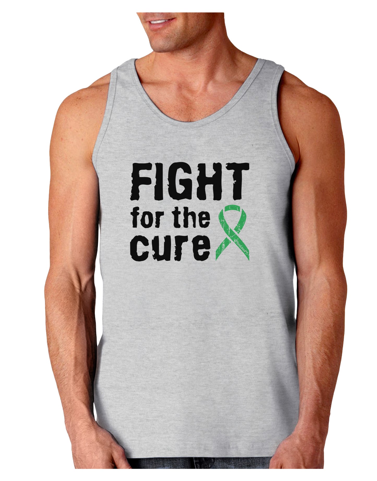 Fight for the Cure - Light Green Ribbon Celiac Disease Loose Tank Top-Loose Tank Top-TooLoud-AshGray-Small-Davson Sales