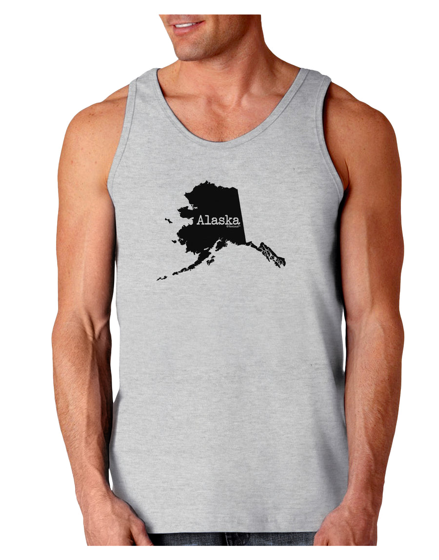 Alaska - United States Shape Loose Tank Top by TooLoud-Loose Tank Top-TooLoud-White-Small-Davson Sales