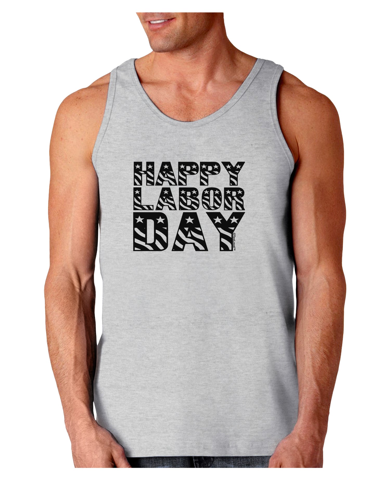 Happy Labor Day Text Loose Tank Top-Loose Tank Top-TooLoud-AshGray-Small-Davson Sales