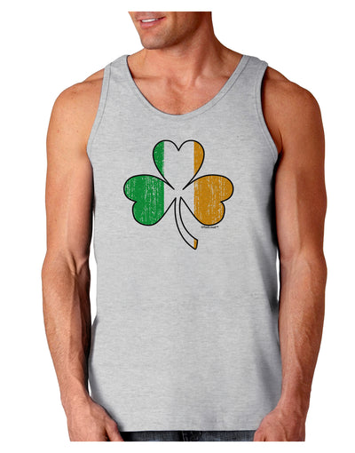 Irish Flag - Shamrock Distressed Loose Tank Top by TooLoud-Loose Tank Top-TooLoud-AshGray-Small-Davson Sales