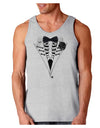 Skeleton Tuxedo Halloween Loose Tank Top-Loose Tank Top-TooLoud-AshGray-Small-Davson Sales