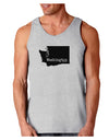 Washington - United States Shape Loose Tank Top-Loose Tank Top-TooLoud-AshGray-Small-Davson Sales