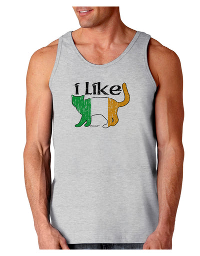 I Like Irish Cat Silhouette Loose Tank Top by TooLoud-Loose Tank Top-TooLoud-AshGray-Small-Davson Sales