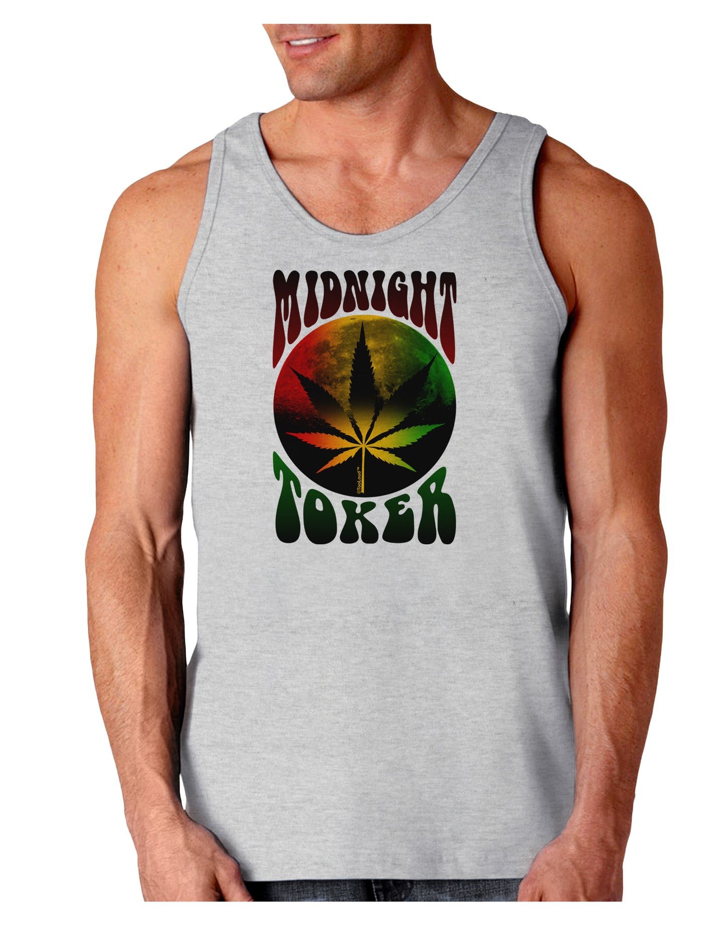 Midnight Toker Marijuana Loose Tank Top-Loose Tank Top-TooLoud-AshGray-Small-Davson Sales