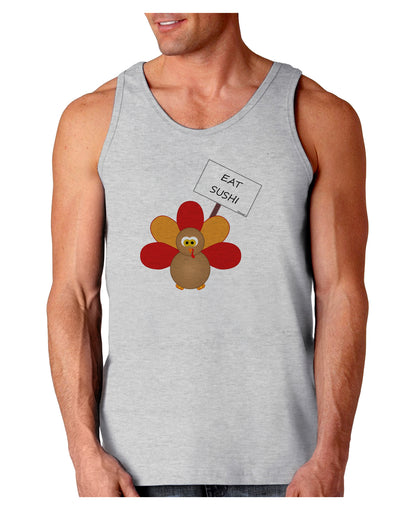 Eat Sushi Thanksgiving Turkey Loose Tank Top-Loose Tank Top-TooLoud-AshGray-Small-Davson Sales