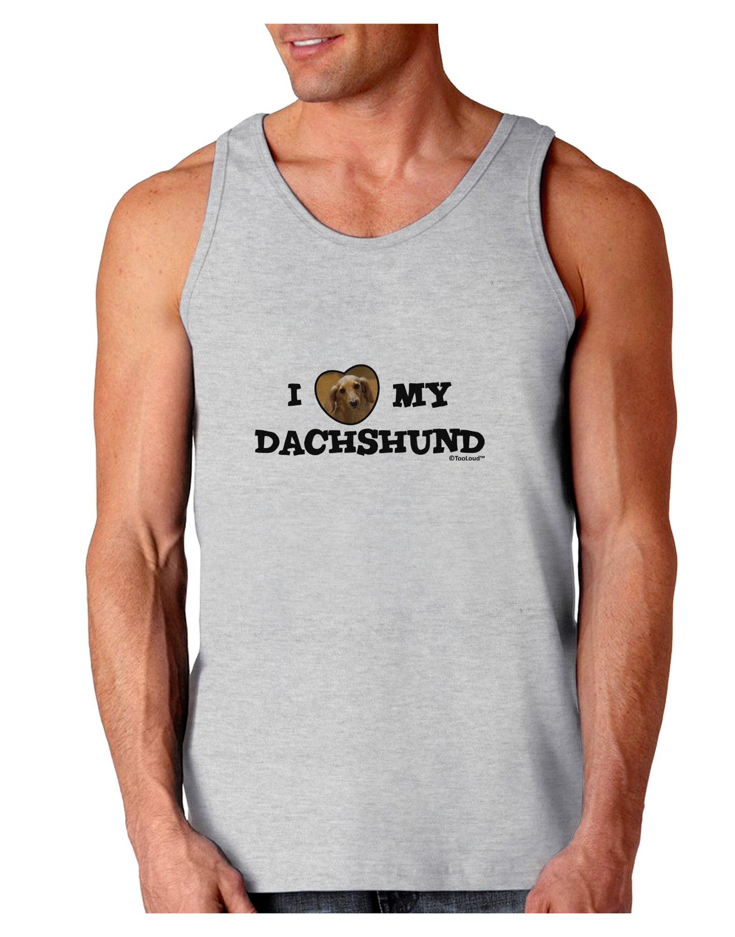 I Heart My Dachshund Loose Tank Top by TooLoud-Loose Tank Top-TooLoud-AshGray-Small-Davson Sales