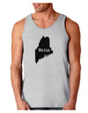 Maine - United States Shape Loose Tank Top by TooLoud-TooLoud-AshGray-Small-Davson Sales