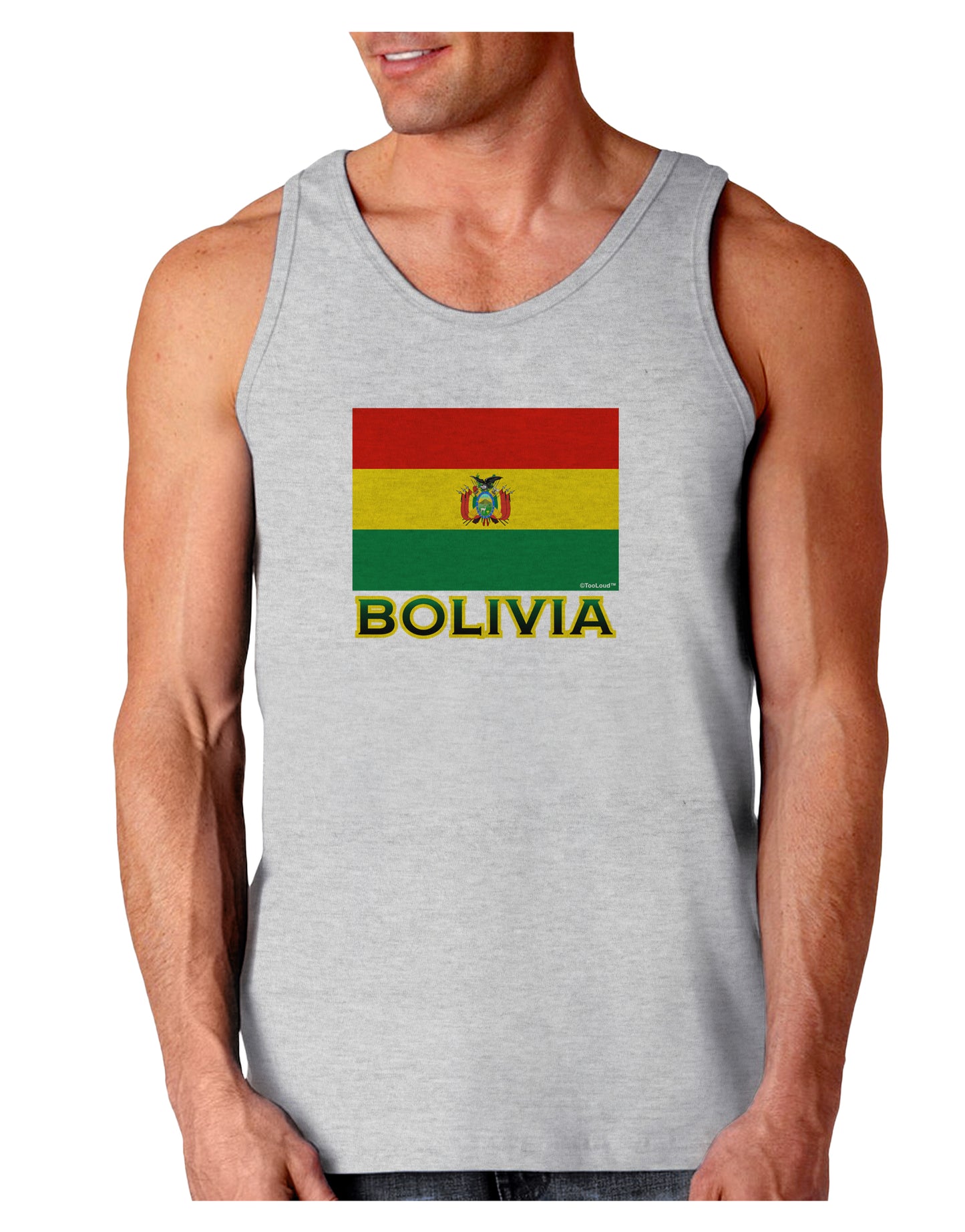 Bolivia Flag Loose Tank Top-Loose Tank Top-TooLoud-AshGray-Small-Davson Sales