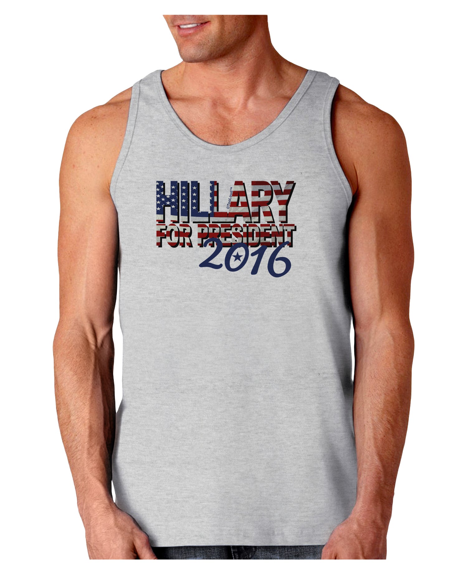 Hillary for President Flag Loose Tank Top-Loose Tank Top-TooLoud-AshGray-Small-Davson Sales