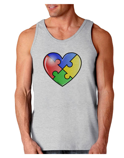 Big Puzzle Heart - Autism Awareness Loose Tank Top by TooLoud-Loose Tank Top-TooLoud-AshGray-Small-Davson Sales