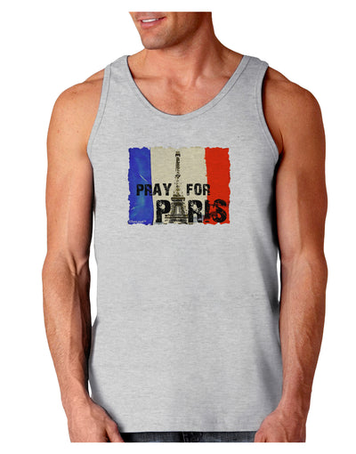 Pray For Paris Watercolor Loose Tank Top-Loose Tank Top-TooLoud-AshGray-Small-Davson Sales