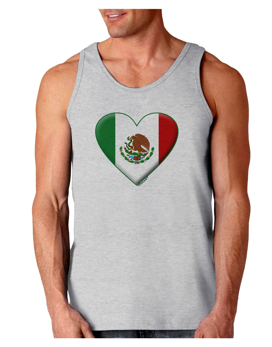 Mexican Flag Heart - Beveled Loose Tank Top by TooLoud-Loose Tank Top-TooLoud-White-Small-Davson Sales