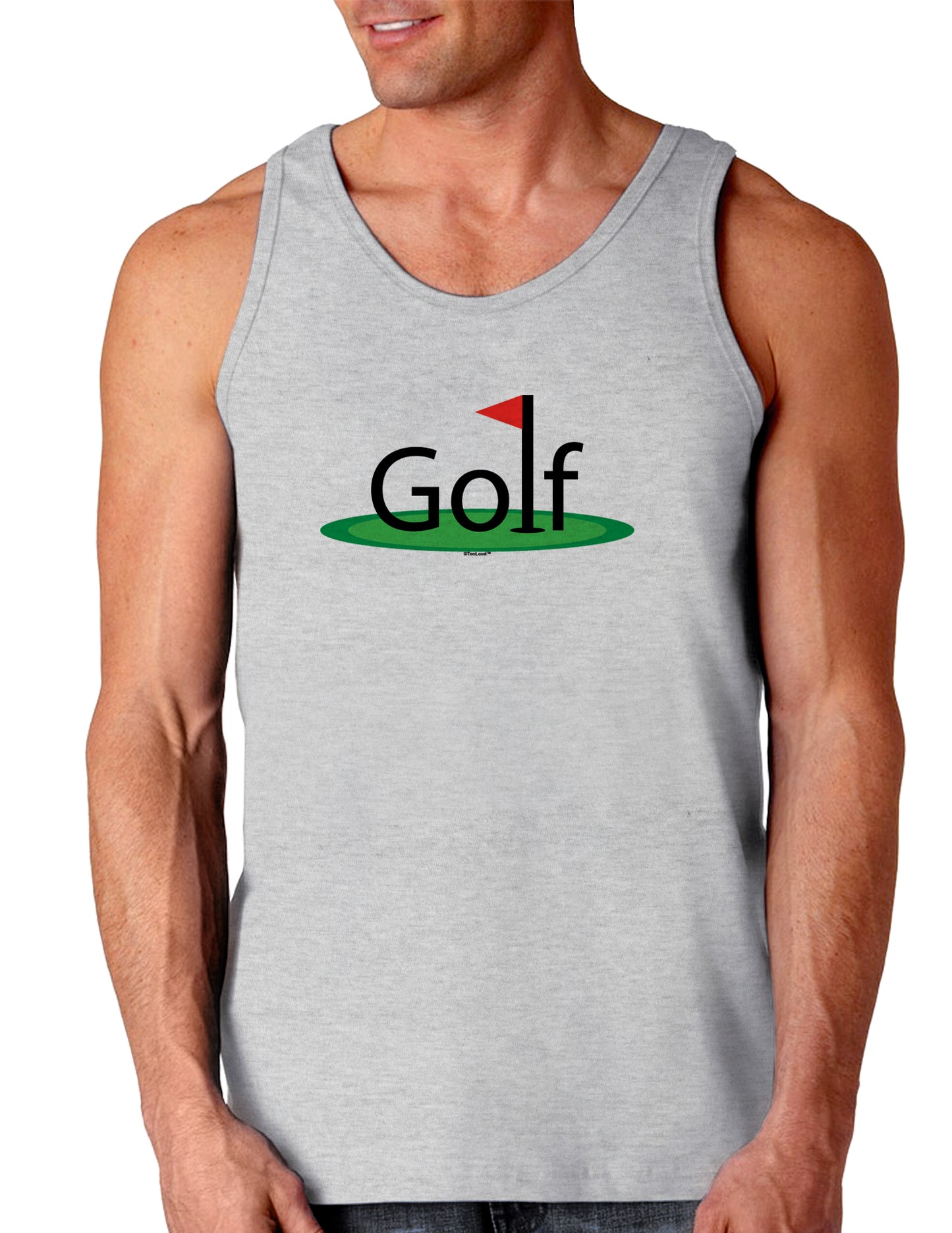 Golf Loose Tank Top-Loose Tank Top-TooLoud-AshGray-Small-Davson Sales