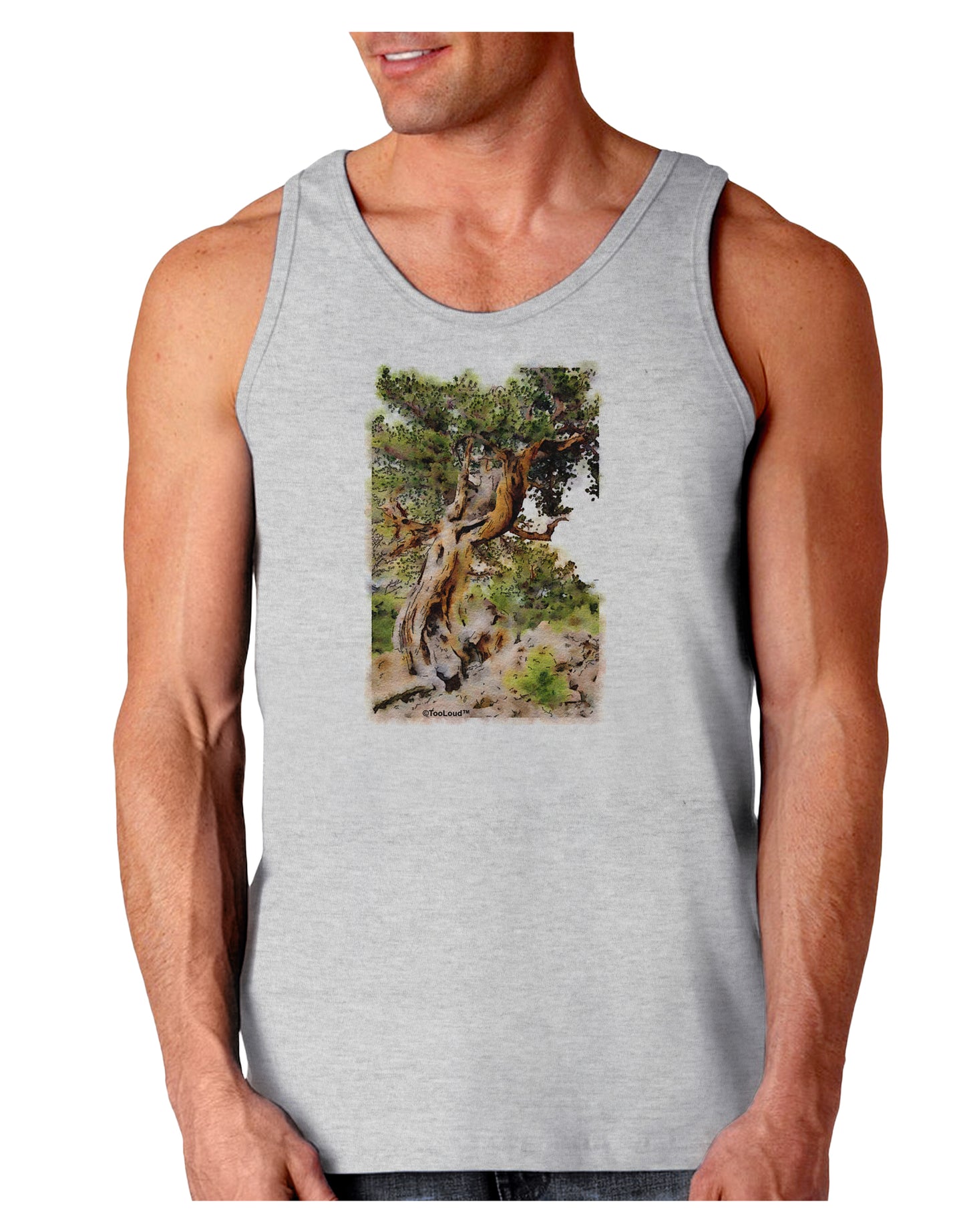 Bristlecone Pines Loose Tank Top-Loose Tank Top-TooLoud-AshGray-Small-Davson Sales