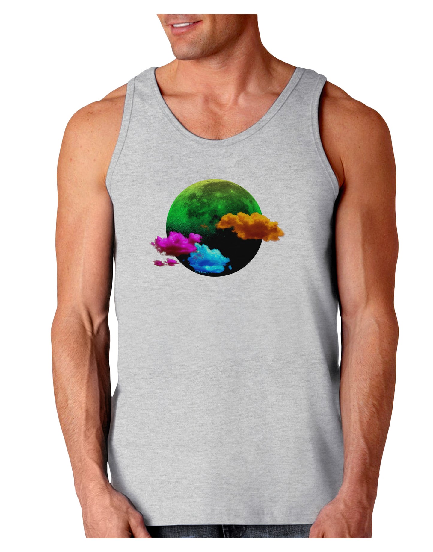 Moon Dream Hallucination Loose Tank Top-Loose Tank Top-TooLoud-AshGray-Small-Davson Sales