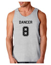 Reindeer Jersey - Dancer 8 Loose Tank Top-Loose Tank Top-TooLoud-AshGray-Small-Davson Sales