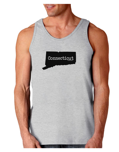 Connecticut - United States Shape Loose Tank Top by TooLoud-Loose Tank Top-TooLoud-AshGray-Small-Davson Sales