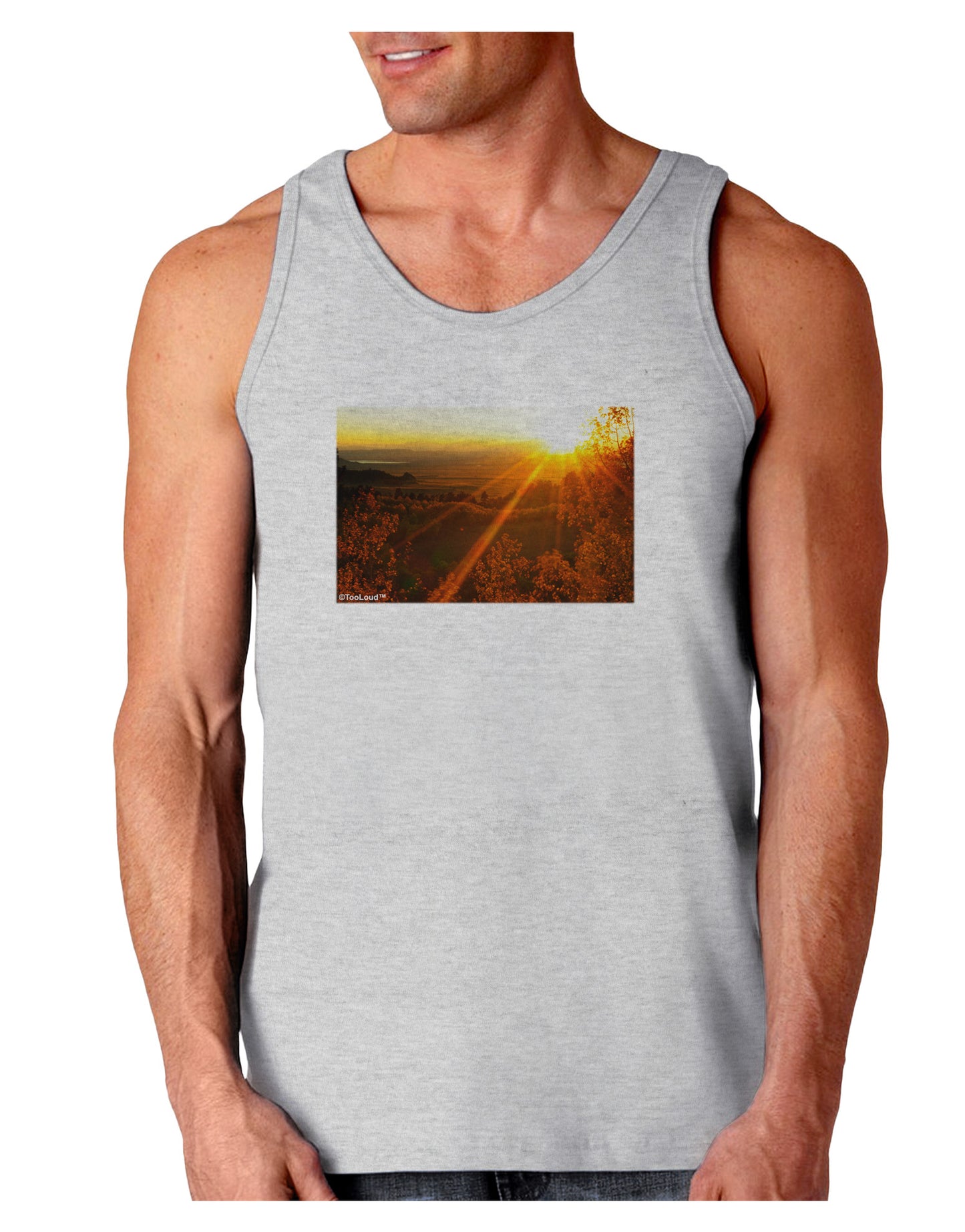 Colorado Sunset Loose Tank Top-Loose Tank Top-TooLoud-AshGray-Small-Davson Sales