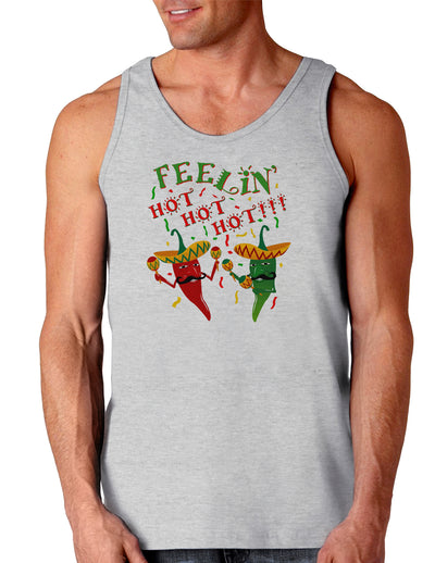 Feelin Hot Hot Hot Chili Peppers Loose Tank Top-Loose Tank Top-TooLoud-AshGray-Small-Davson Sales