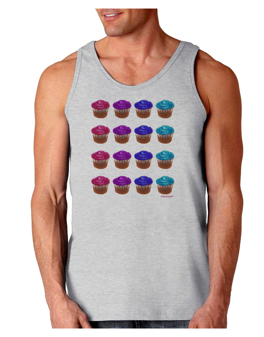 Colorful Cupcake Pattern Loose Tank Top by TooLoud-Loose Tank Top-TooLoud-White-Small-Davson Sales