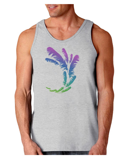 Tropical Feathers Loose Tank Top-Loose Tank Top-TooLoud-AshGray-Small-Davson Sales