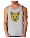 Cute Yorkshire Terrier Yorkie Dog Loose Tank Top by TooLoud-Loose Tank Top-TooLoud-AshGray-Small-Davson Sales