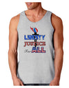 Liberty and Justice for All Loose Tank Top-Loose Tank Top-TooLoud-AshGray-Small-Davson Sales