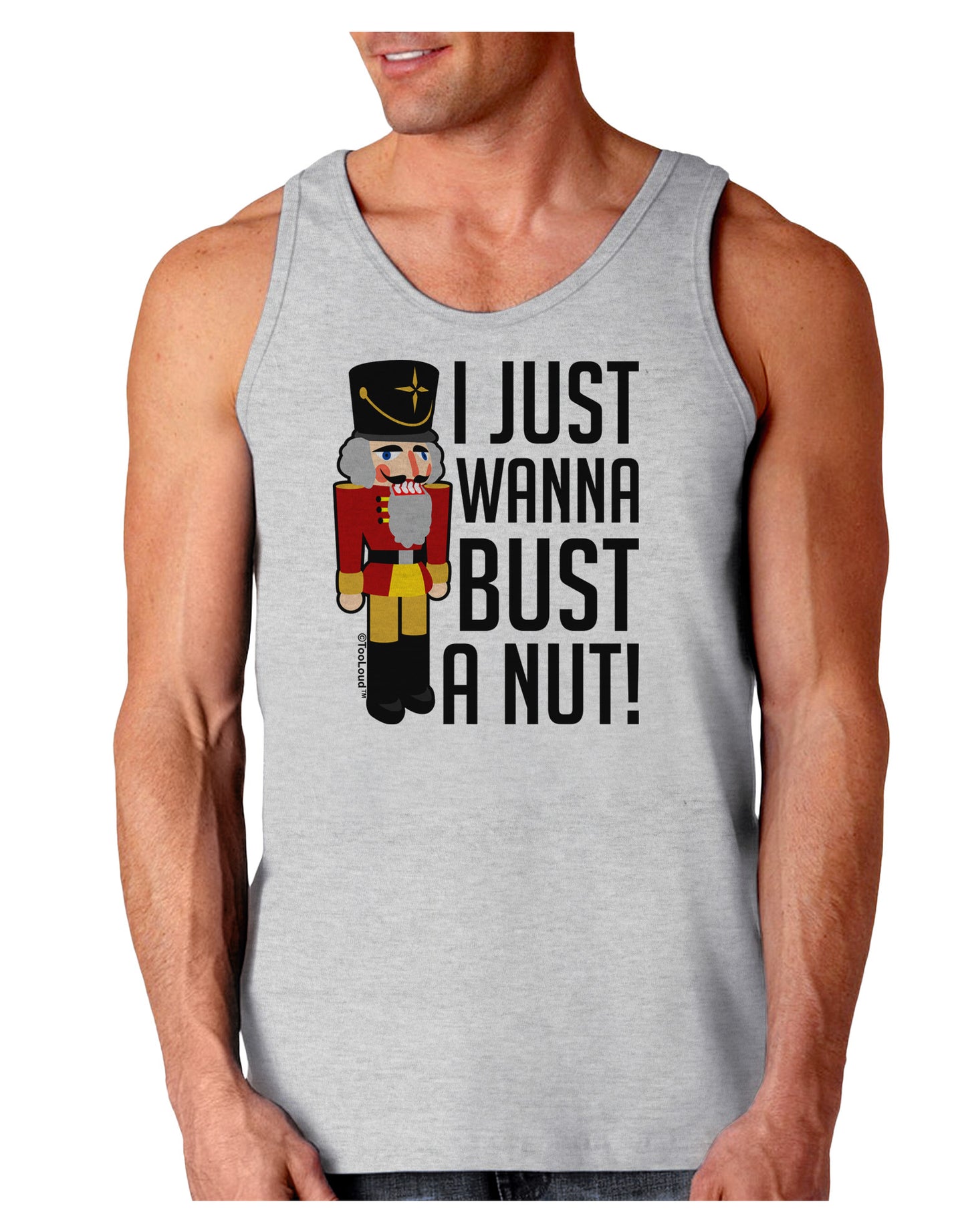 I Just Wanna Bust A Nut Nutcracker Loose Tank Top by-Loose Tank Top-TooLoud-AshGray-Small-Davson Sales