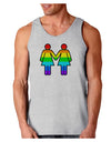 Rainbow Lesbian Women Holding Hands Loose Tank Top-Loose Tank Top-TooLoud-AshGray-Small-Davson Sales