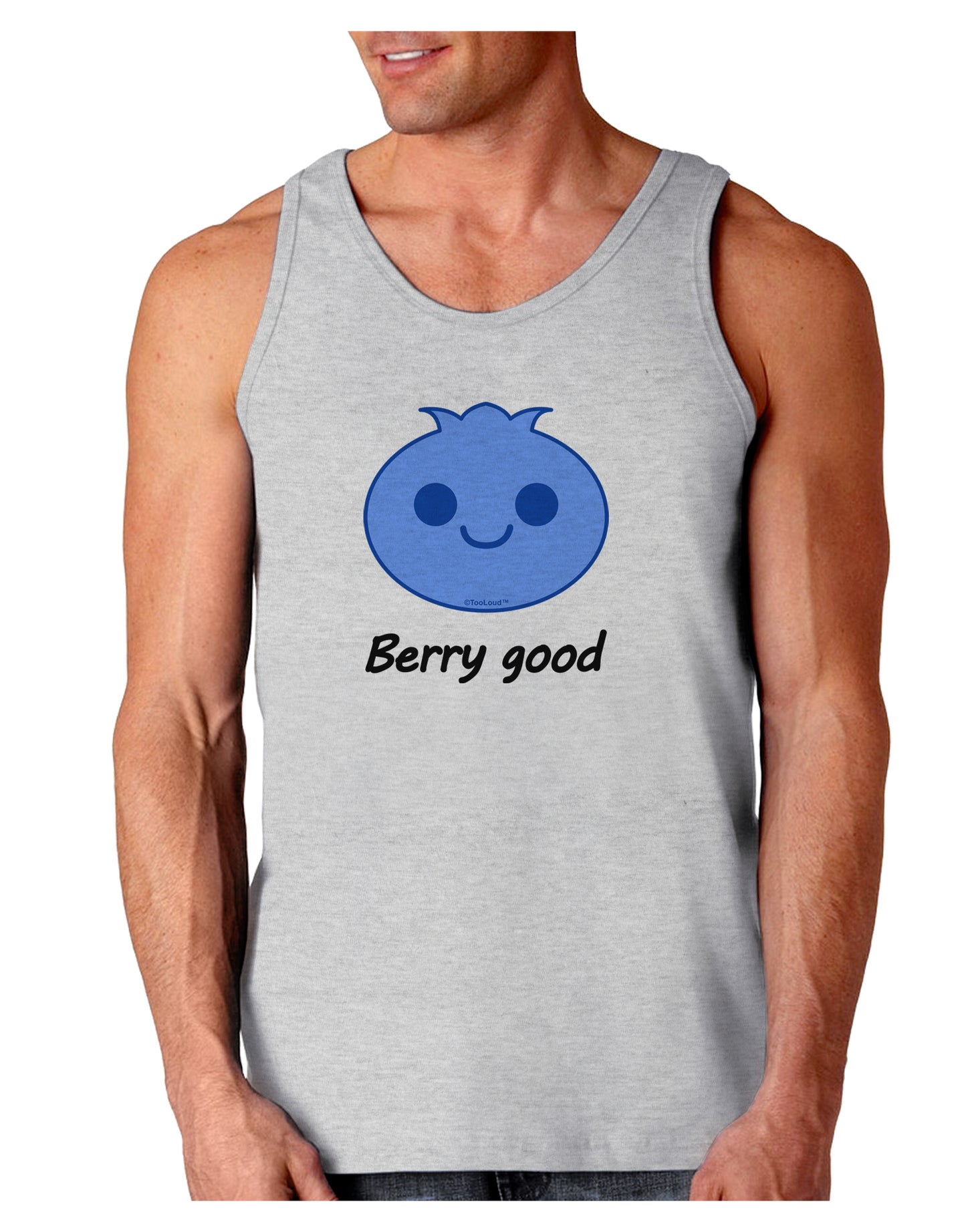 Blueberry - Berry Good Loose Tank Top-Loose Tank Top-TooLoud-AshGray-Small-Davson Sales