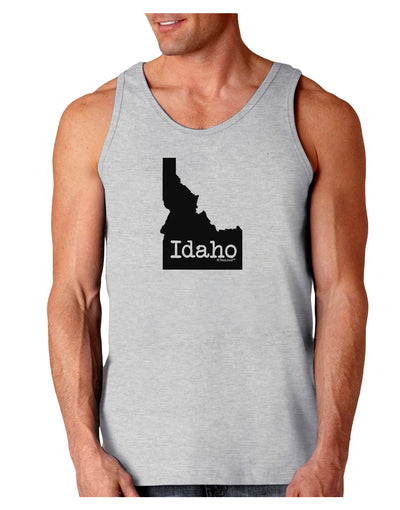 Idaho - United States Shape Loose Tank Top by TooLoud-Loose Tank Top-TooLoud-AshGray-Small-Davson Sales