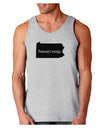 Pennsylvania - United States Shape Loose Tank Top by TooLoud-Loose Tank Top-TooLoud-AshGray-Small-Davson Sales