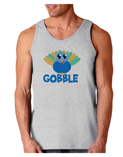 Cute Gobble Turkey Blue Loose Tank Top-Loose Tank Top-TooLoud-AshGray-Small-Davson Sales